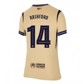 Dámské fotbalový oblečení Barcelona Marcus Rashford #14 Venkovní košile 2025-26 Krátkým Rukávem